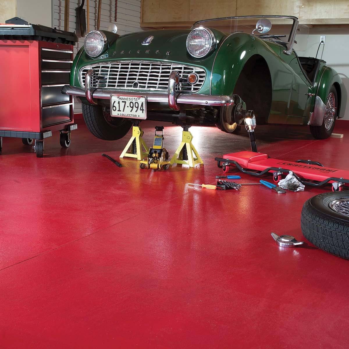 Paint the garage floor