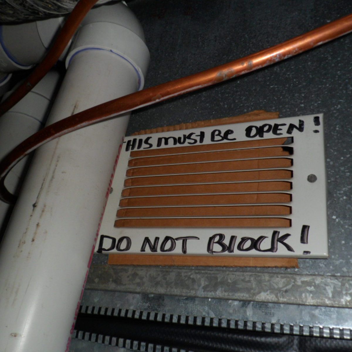 Blocked vent?