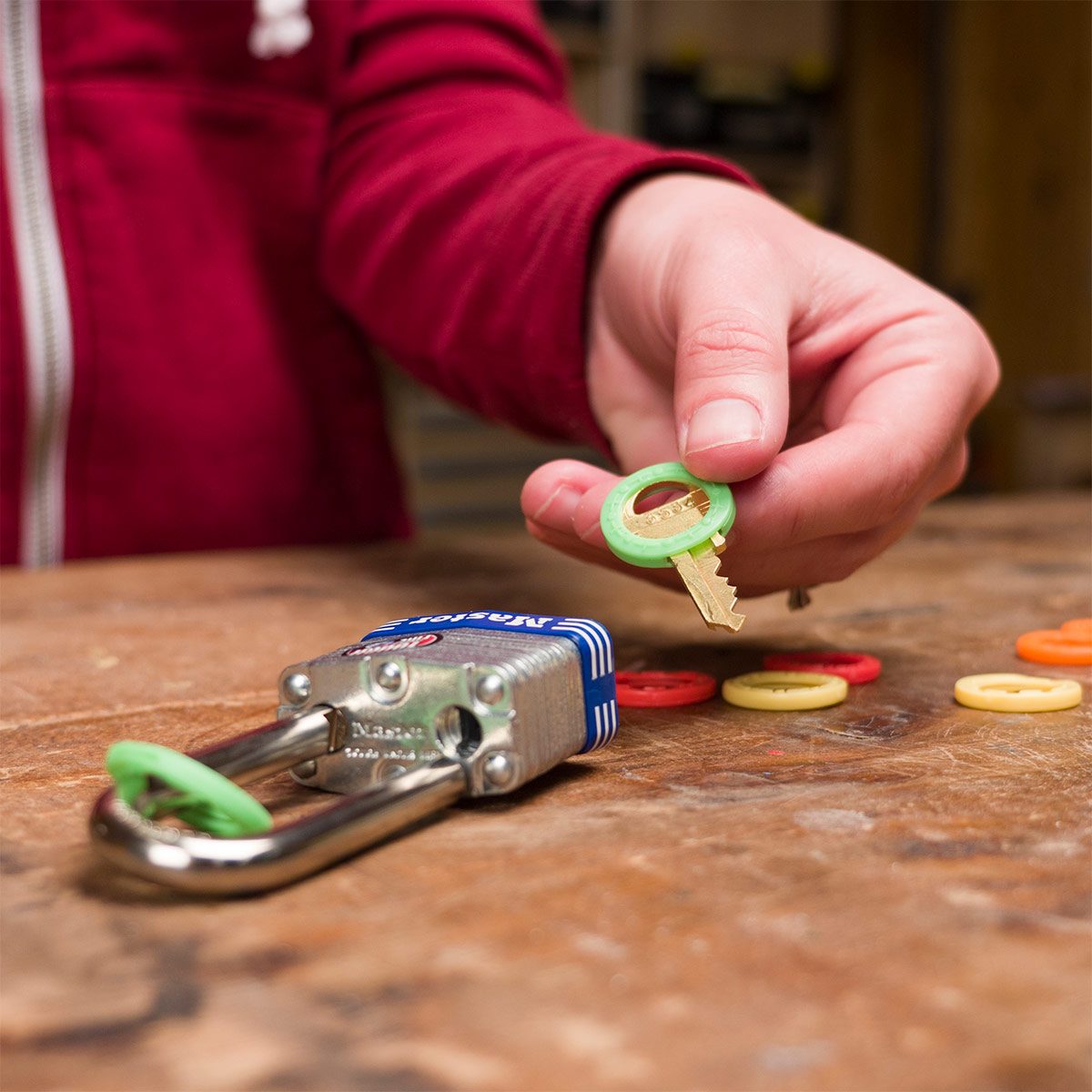 Color-Code Padlocks and Keys