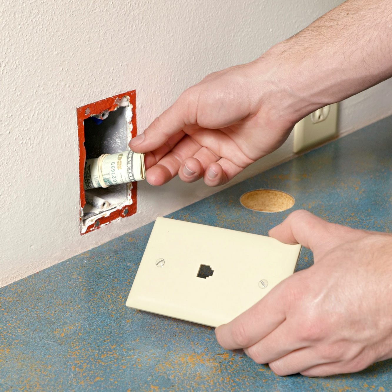 Turn Your Old Telephone Wall Jack Into a Secret Hiding Spot
